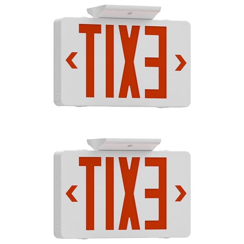 Emergency Exit Sign - Lampu Darurat LED ABKQ-UL dengan Cadangan