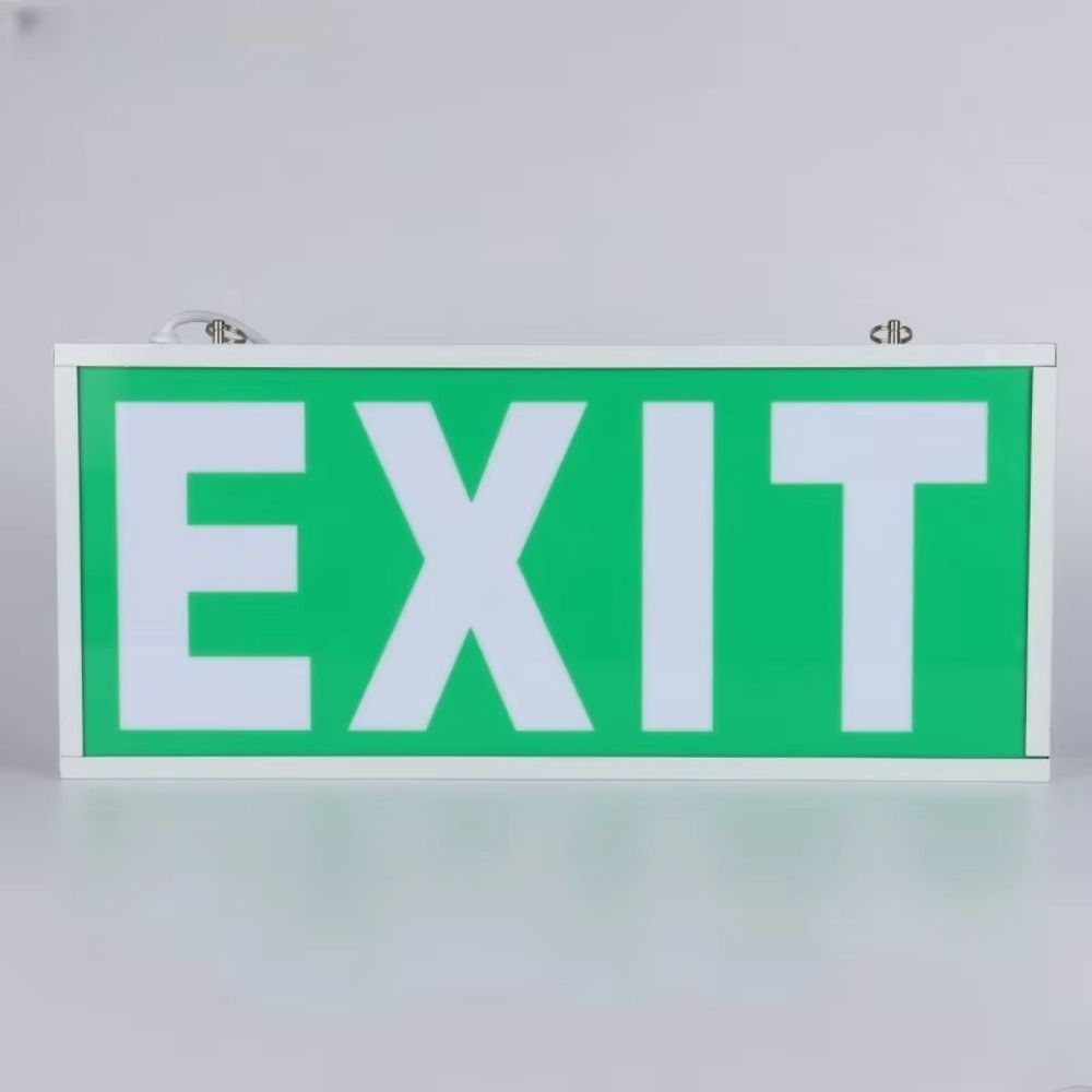 Emergency Exit Sign - Lampu Tanda Darurat LED Komersial 110-240V,