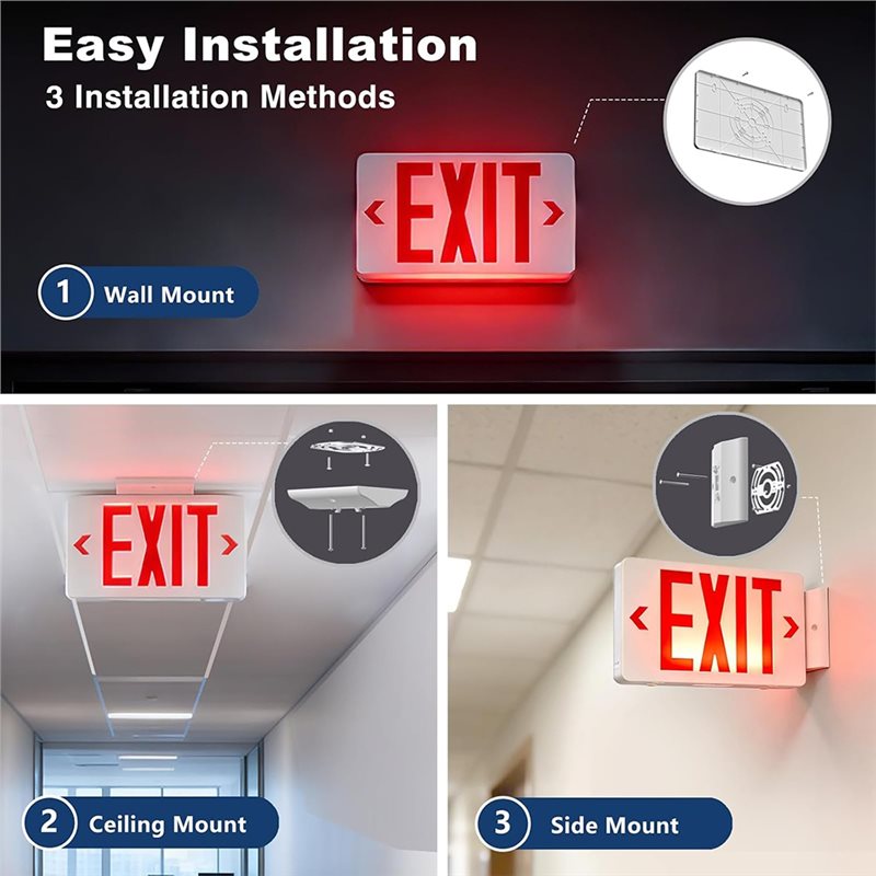 Lampu Darurat LED ABKQ-UL deng - Emergency Exit Sign ulasan dan harga