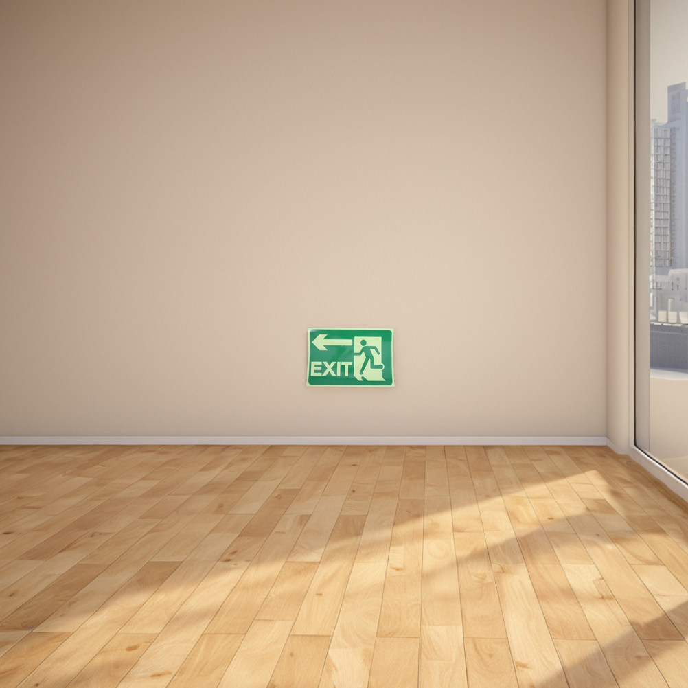 4Pcs Stiker Tanda Keluar Berca - Emergency Exit Sign ulasan dan harga