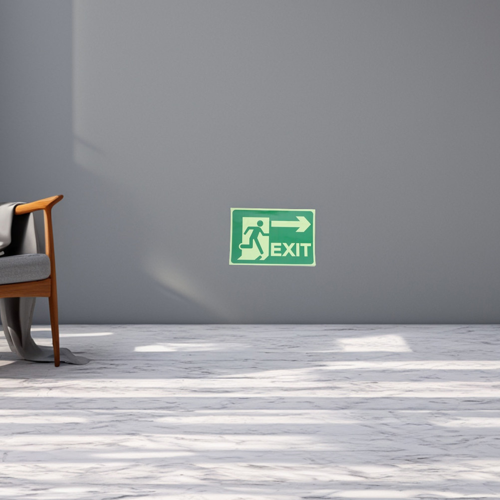 4Pcs Stiker Tanda Keluar Berca - Emergency Exit Sign ulasan dan harga