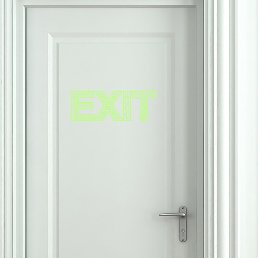 3Pcs Stiker Tanda Keluar Malam - Emergency Exit Sign ulasan dan harga