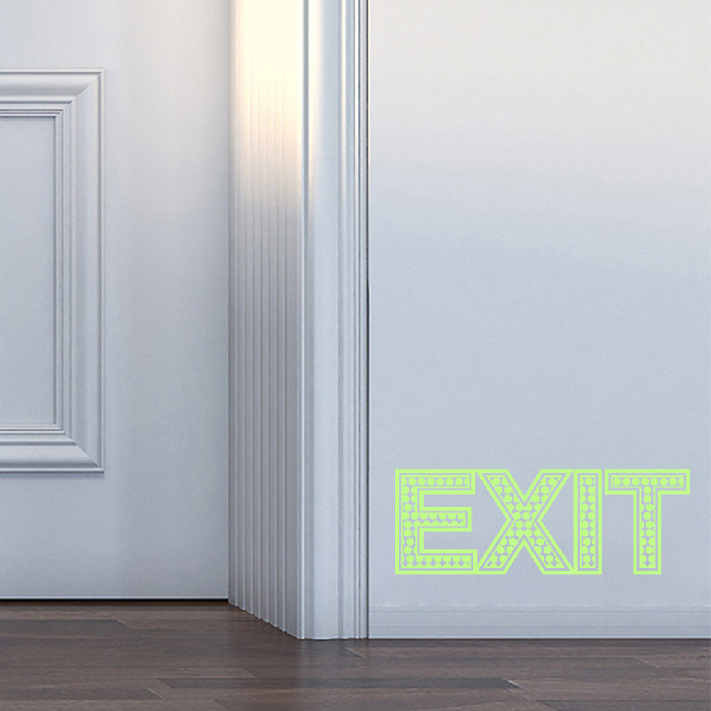 3Pcs Stiker Tanda Keluar Malam - Emergency Exit Sign ulasan dan harga