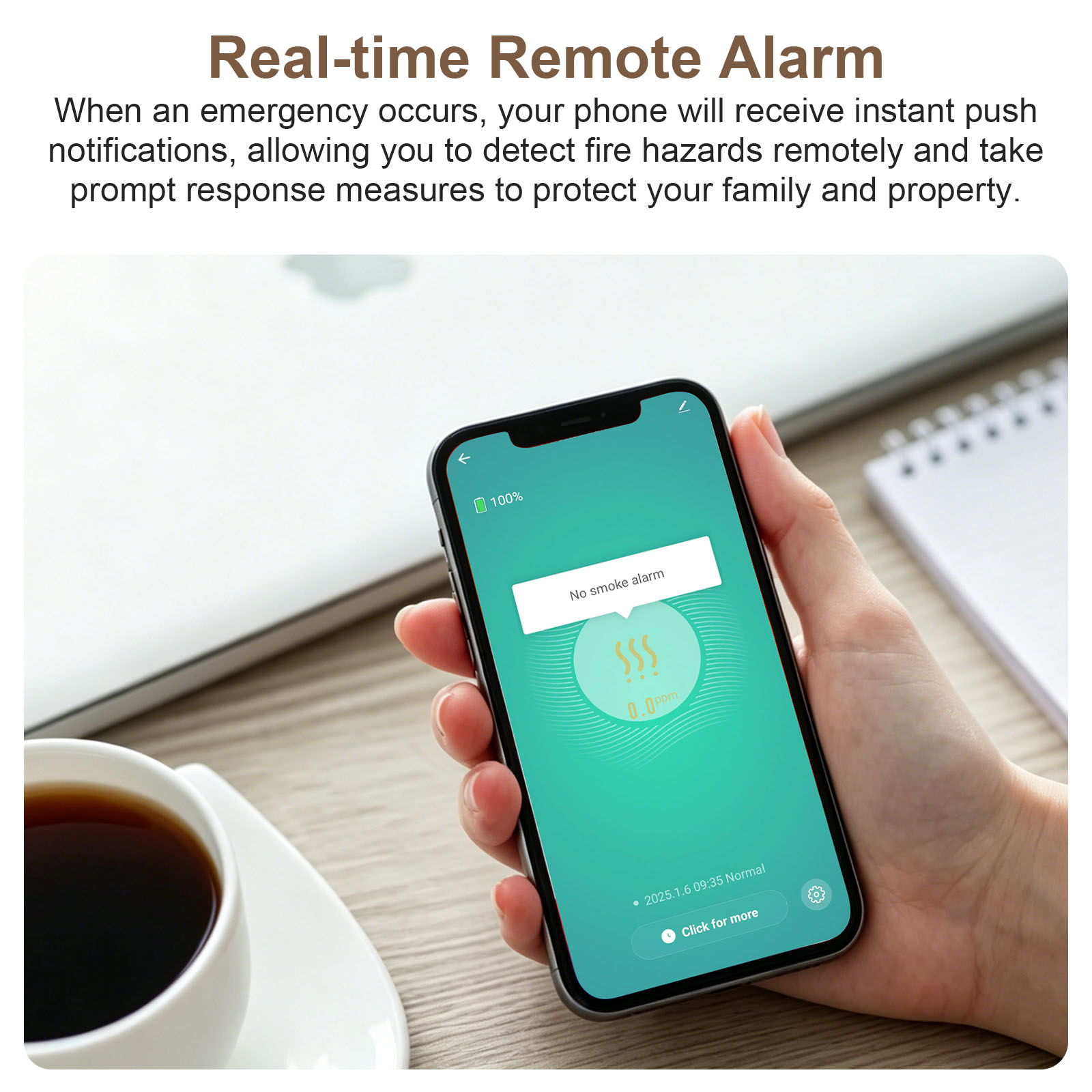Alarm Detektor Asap Pintar Zig - Smoke Detector Interconnected ulasan dan harga