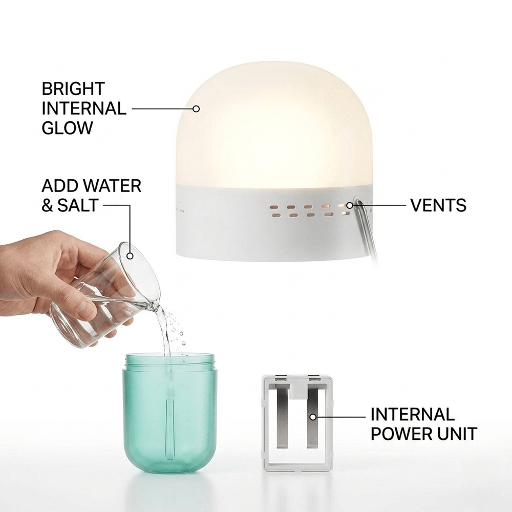 Lampu Saline Portabel Ukuran R - Power Outage Light ulasan dan harga