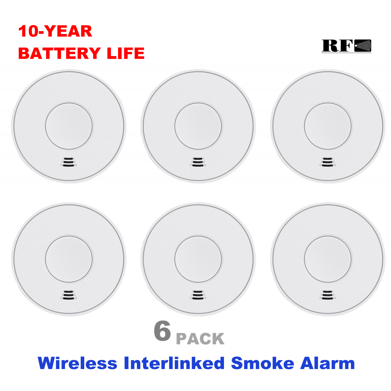 Alarm Asap Saling Terkait Nirk - Smoke Detector Interconnected ulasan dan harga